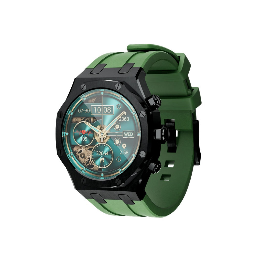 PD-CRISTALLOAP-BK , Porodo CristalloAP Smart Watch Blue Dial- Black PD-CRISTALLOAP-BK , Porodo CristalloAP Smart Watch Blue Dial- Black